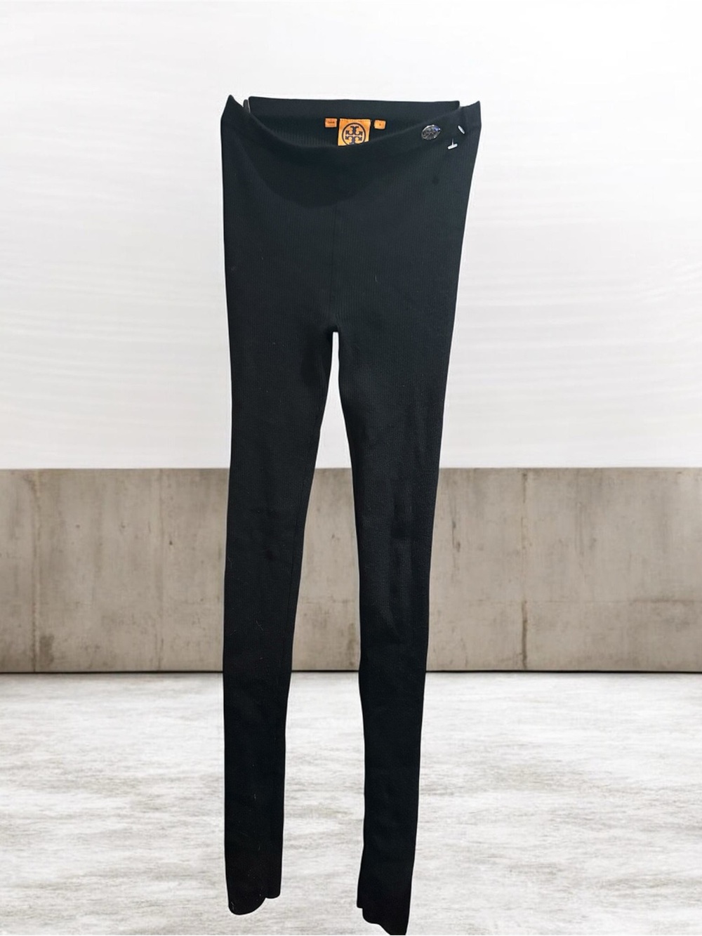 Tory Burch Cozy Sweater Knit Legging Pants, Ladies Size Small, Black